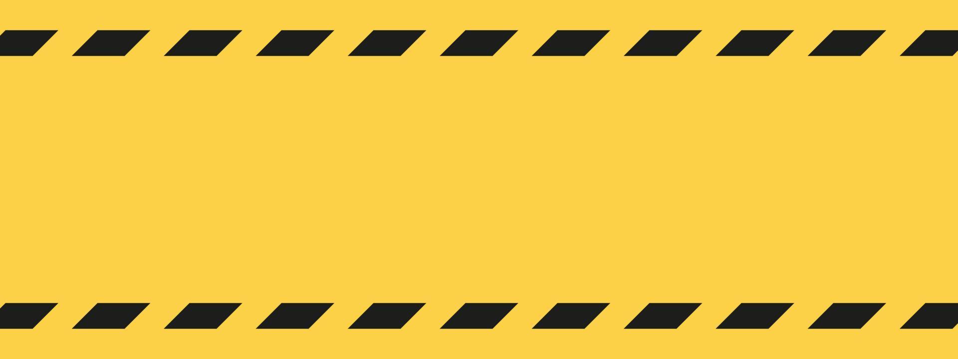 schwarz-gelbe Warnlinie gestreifter rechteckiger Hintergrund, gelb-schwarze Streifen auf der Diagonale vektor