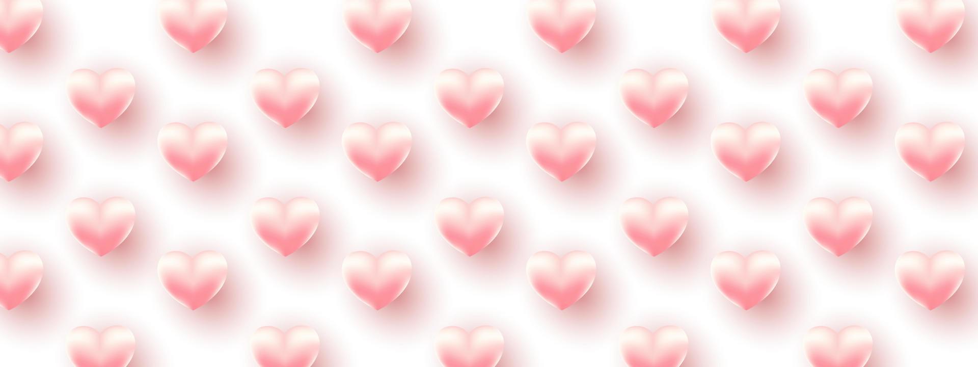 valentinstagbanner in rosa hintergrund mit wünschen frohe ferien, moderne style.template für flyer, einladung und grußkarte für den urlaub. Vektor-Illustration. vektor