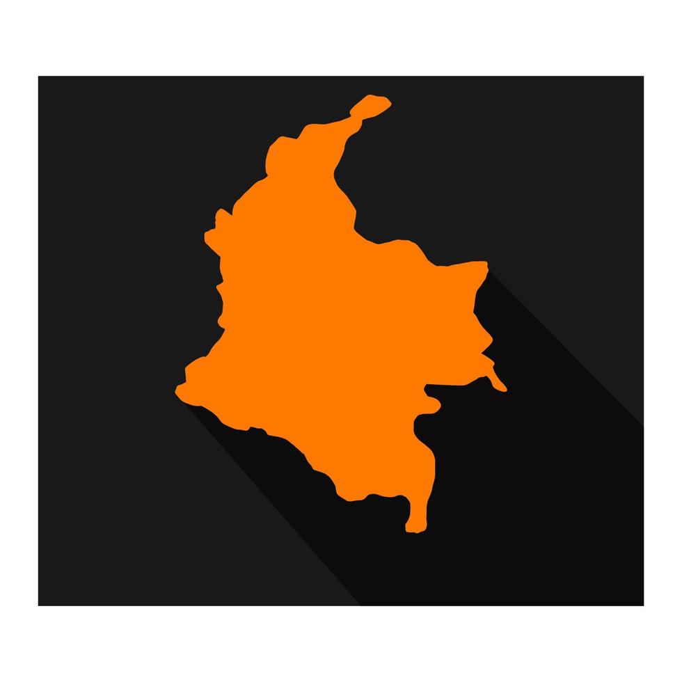 Kolumbien-Karte auf weißem Hintergrund vektor