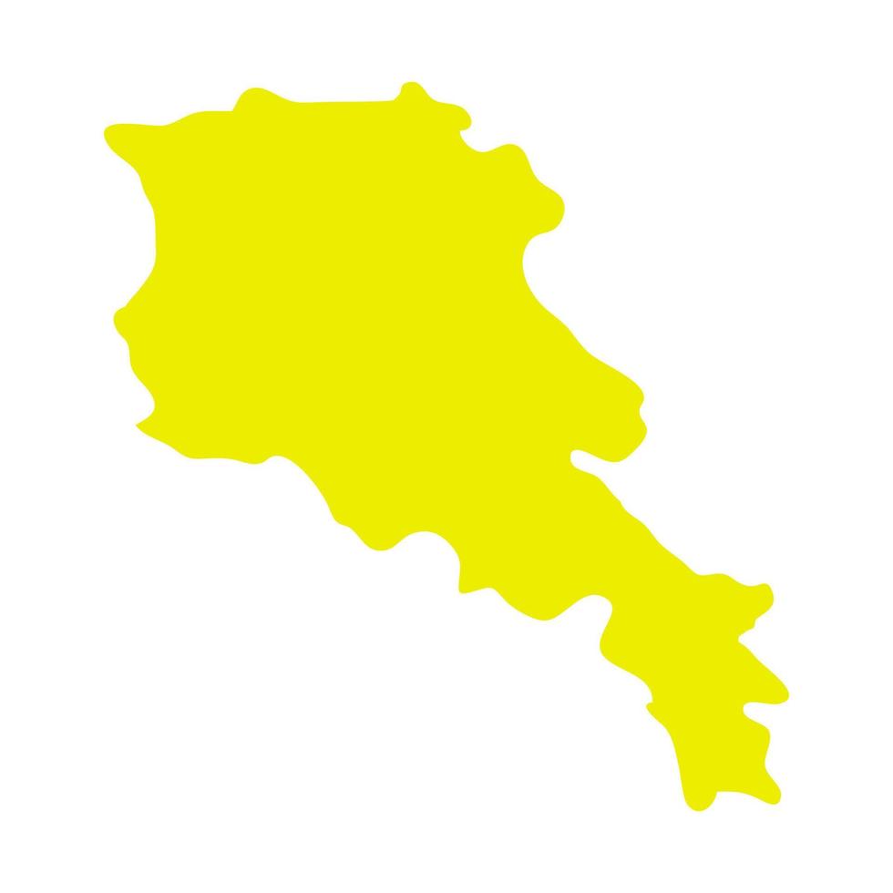 armenien karta på vit bakgrund vektor