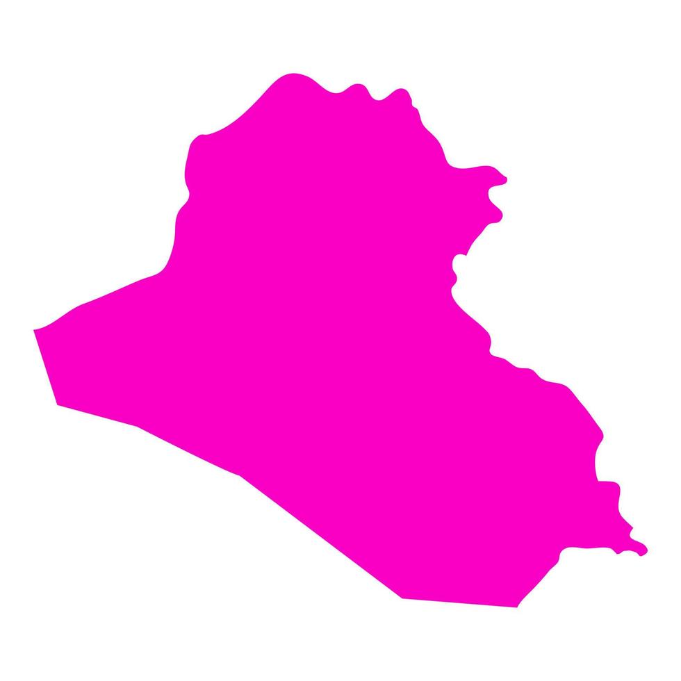 Irak-Karte auf weißem Hintergrund vektor