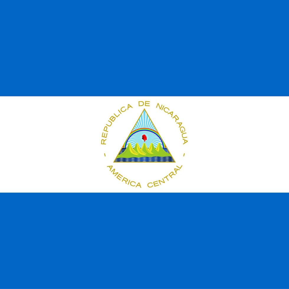 Nationalflagge des Nicaragua-Platzes vektor
