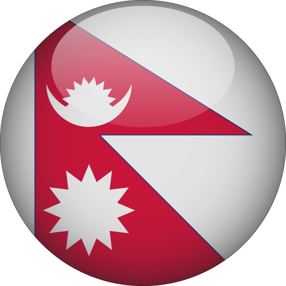 nepals nationella flagga viftande bakgrundsillustration vektor