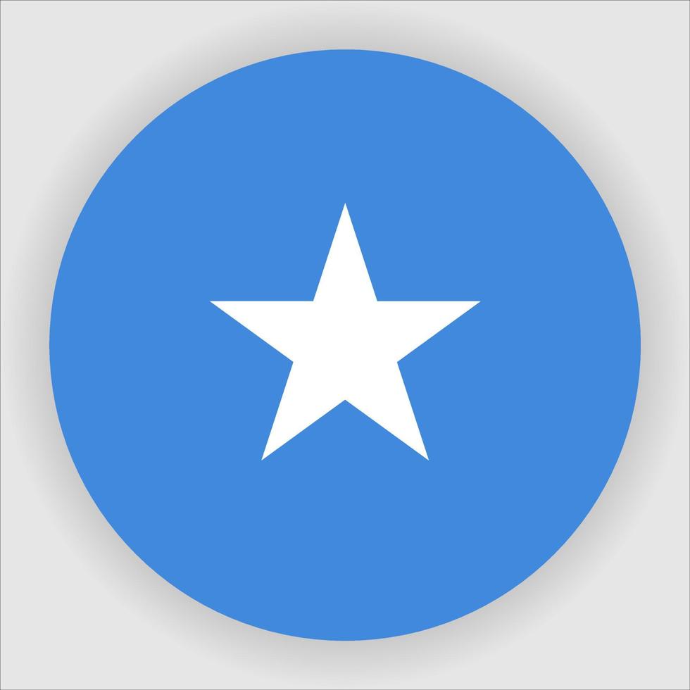 somalia platt rundad nationella flagga ikon vektor