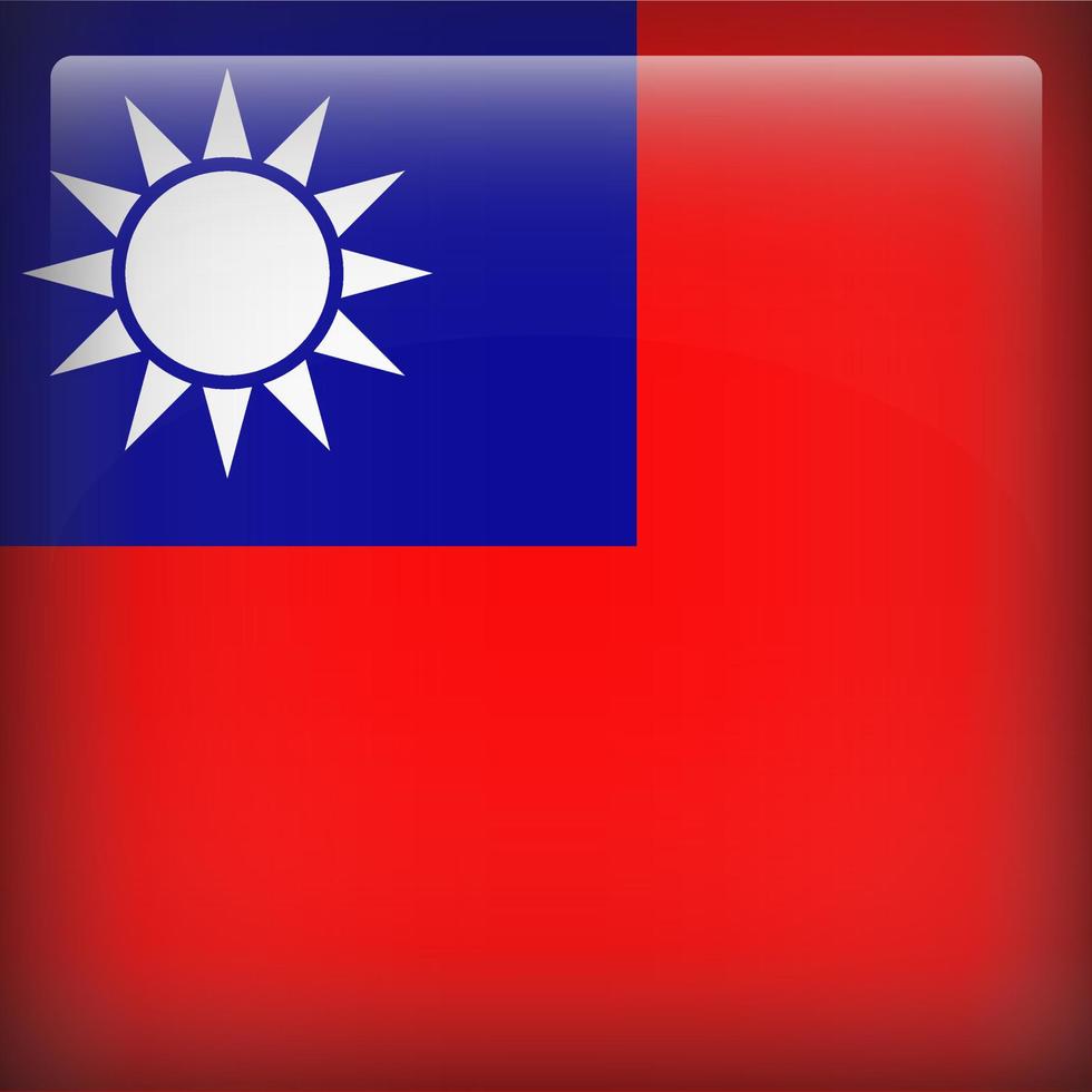 taiwan square nationalflagga vektor