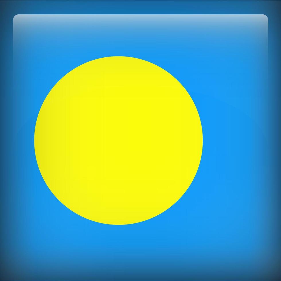 Nationalflagge des Palau-Platzes vektor