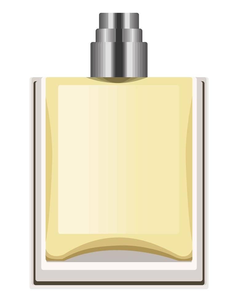 gelbe Parfümflasche vektor