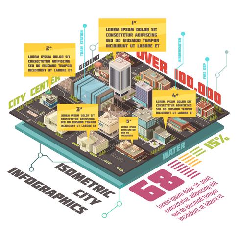 Regierungsgebäude Infographik Set vektor