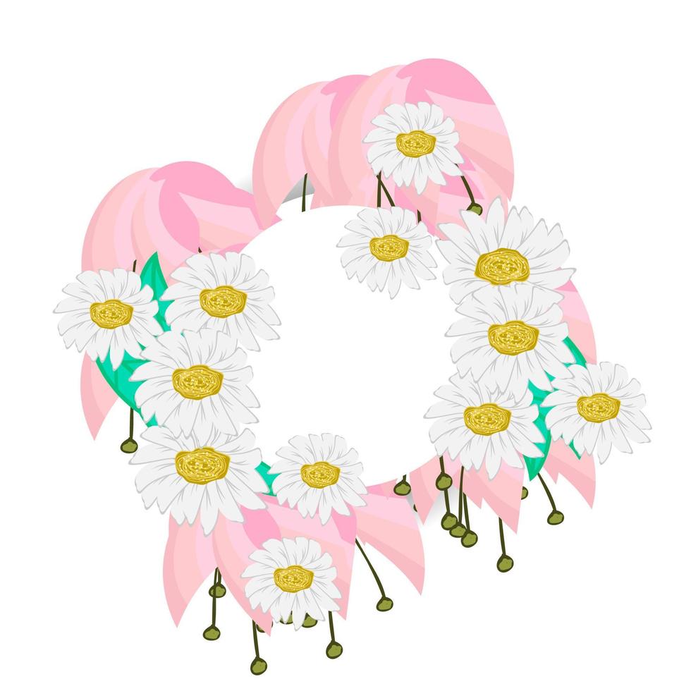 Blumenornament-Vektor-Symbol-Illustration vektor