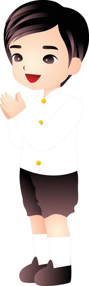 mann thai mann anime cartoon süß charakter cartoon modell emotion abbildung clip art zeichnung kawai manga design idee vektor
