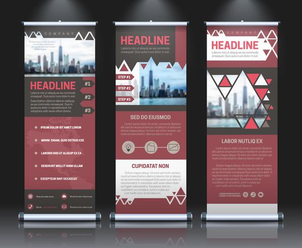 Rollup Banner Vorlage vektor