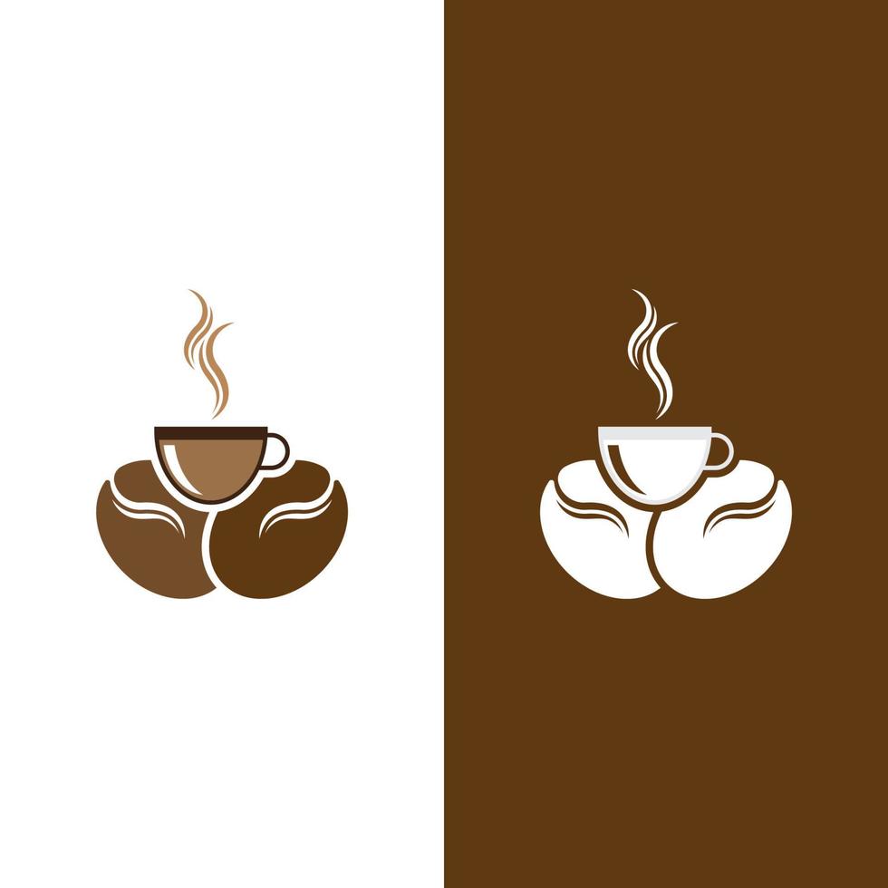 Kaffeebohne Symbol Vektor