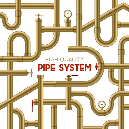Rohrsystem-Hintergrund vektor