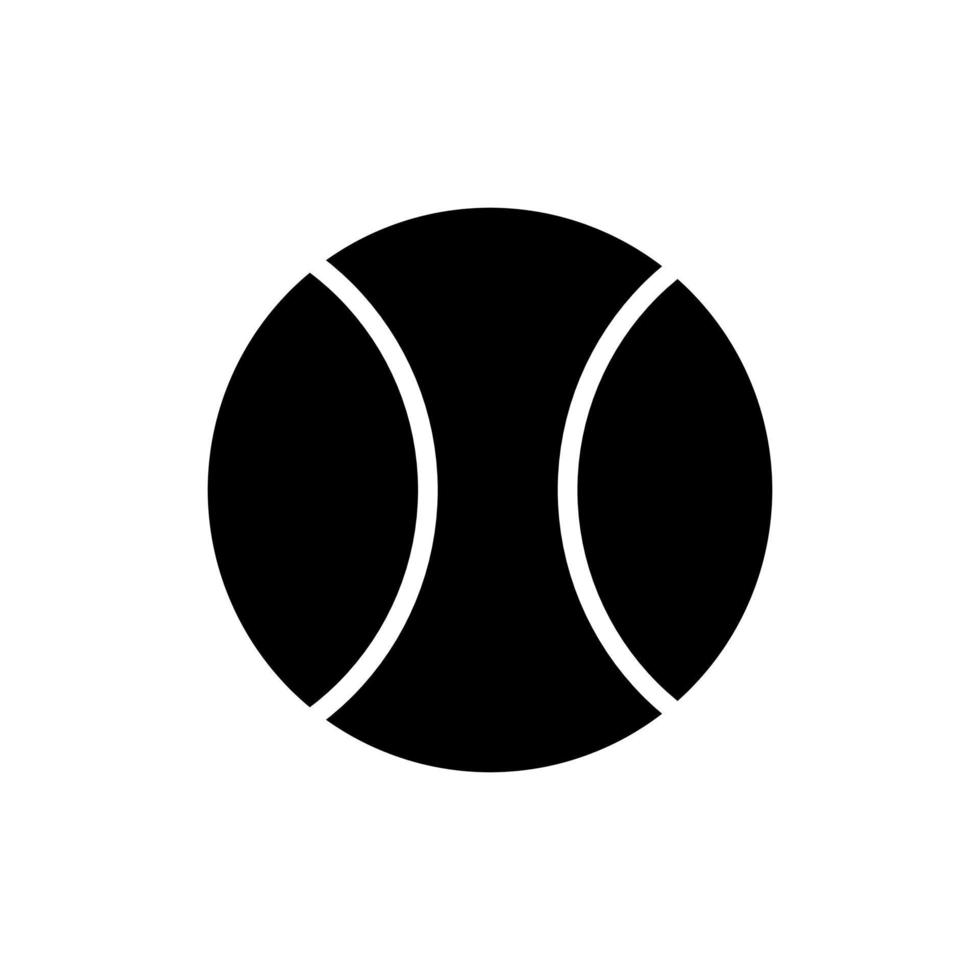 tennis boll ikon. tennisboll vektor eller clipart.