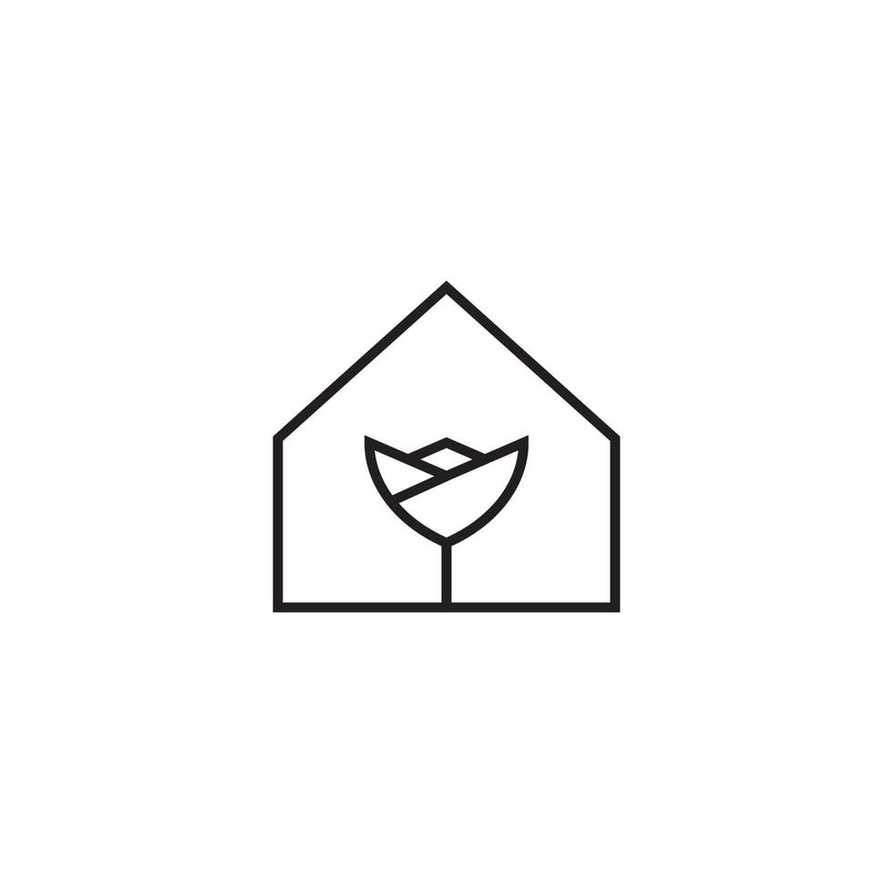 Eiffel-Wind-Logo-Design-Vektor-Illustration vektor