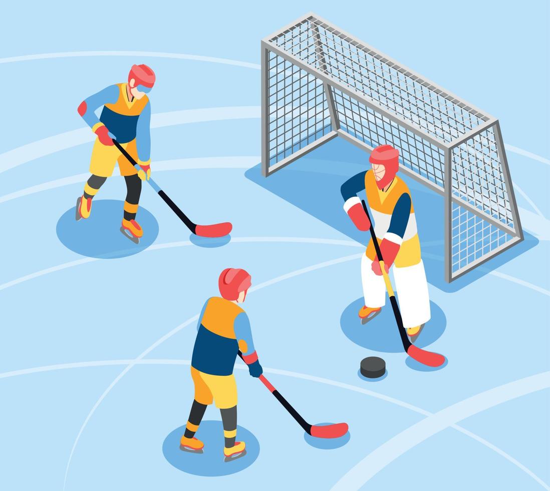 sammansättning av olympiska hockeymatcher vektor