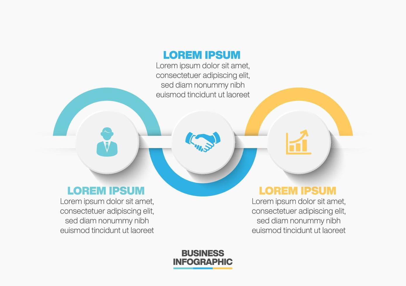 Präsentationsgeschäft Infografik Vorlage vektor