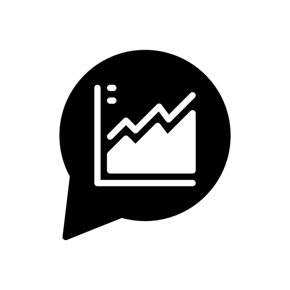 statistik glyf stilikon vektor