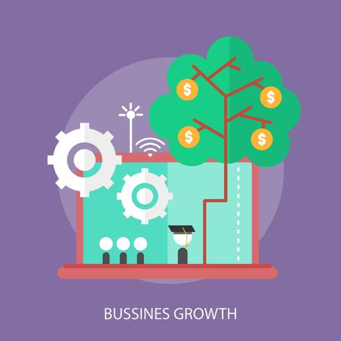 Bussines Growth Konceptuell illustration Design vektor