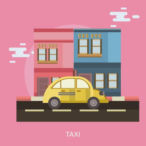 Taxi konzeptionelle Abbildung Design vektor