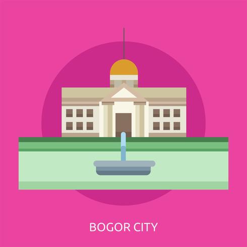 Bogor City Konceptuell illustration Design vektor