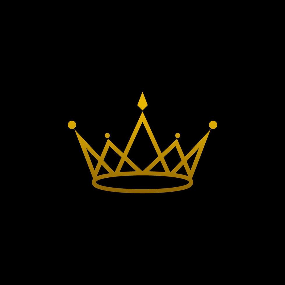 krona. krona logotyp vektor. royal crown logotypbild. kronikonen enkelt tecken. krona ikon platt vektor design illustration.