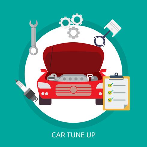 Auto-Tuneup-Konzeptionelle Darstellung vektor