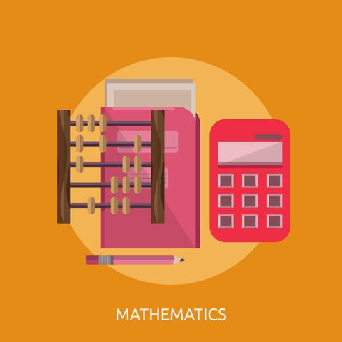 Mathematik konzeptionelle Abbildung Design vektor