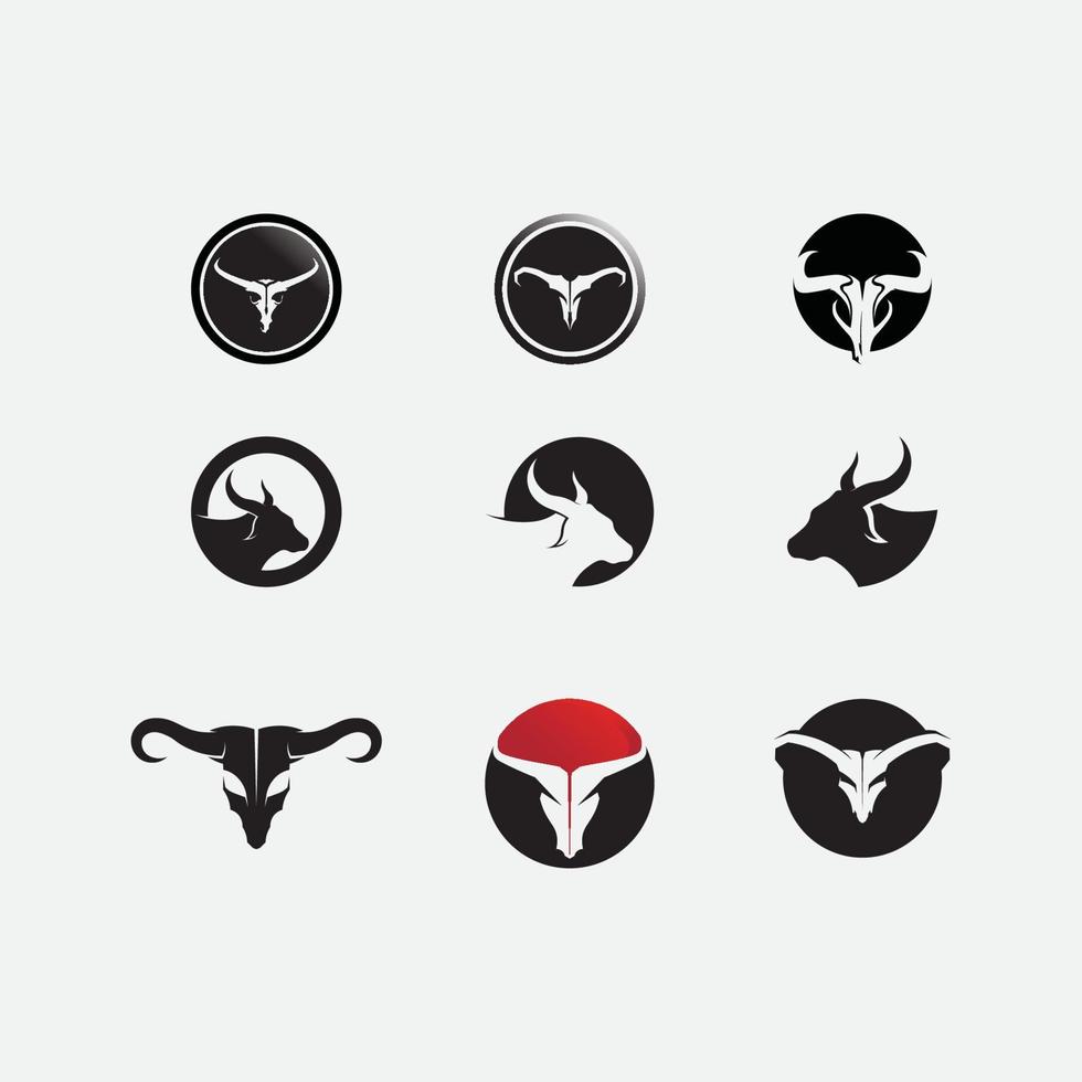 bull buffalo head ko djur maskot logo design vektor för sport horn buffalo djur däggdjur huvud logo vilda matador