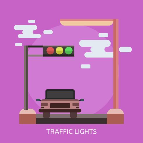 Traffic Lights Konceptuell illustration Design vektor