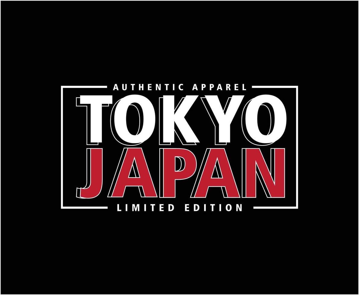 tokyo japan typografi vektor t-shirt design