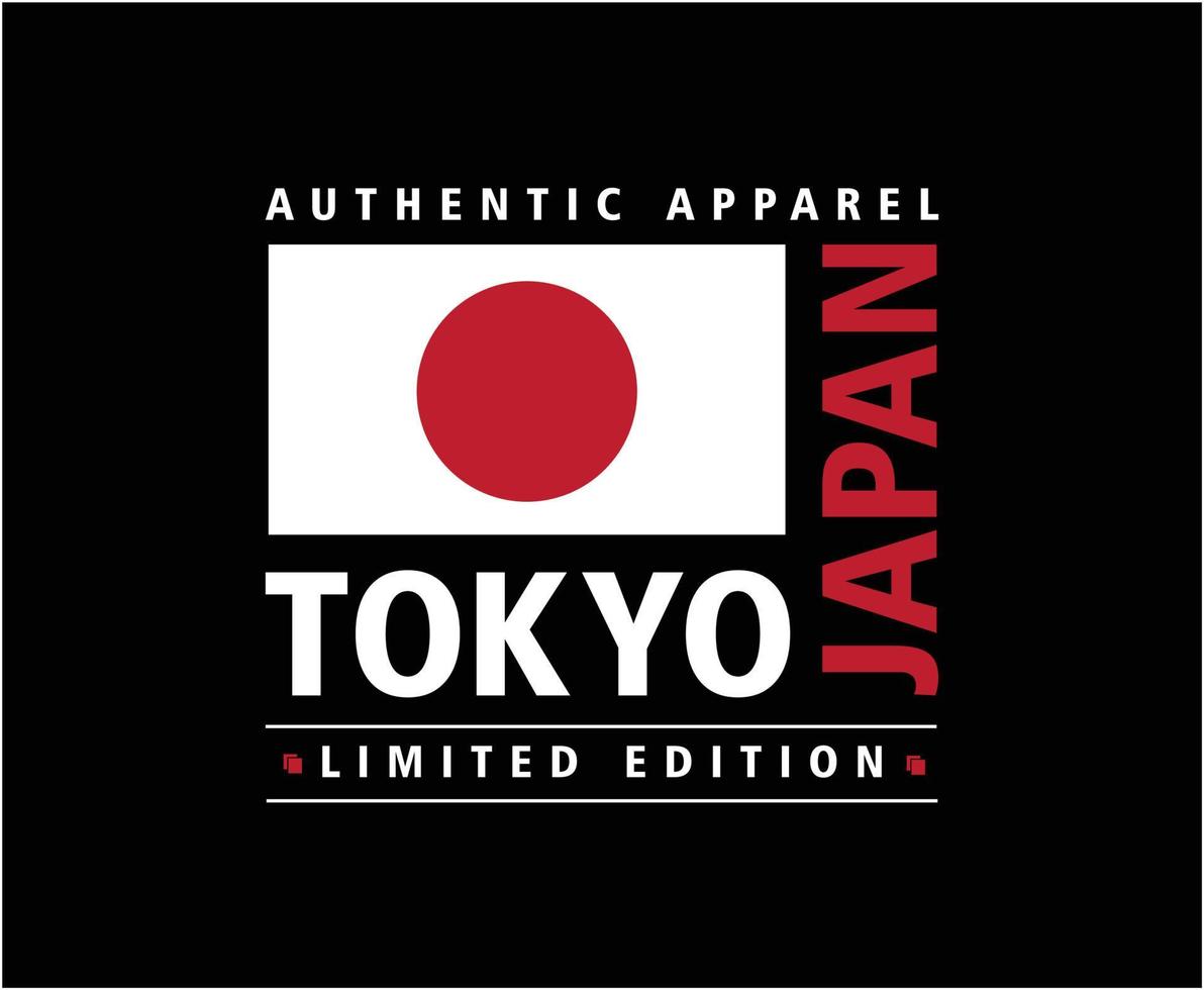 tokyo japan typografie vektor t-shirt design