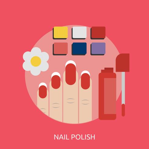 Nagellack Konceptuell illustration Design vektor