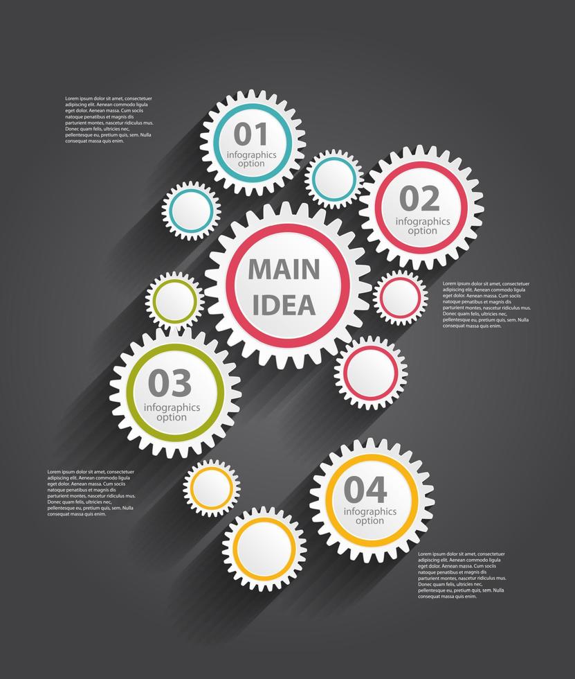 Infografik-Vorlagen für Business-Vektor-Illustration. vektor