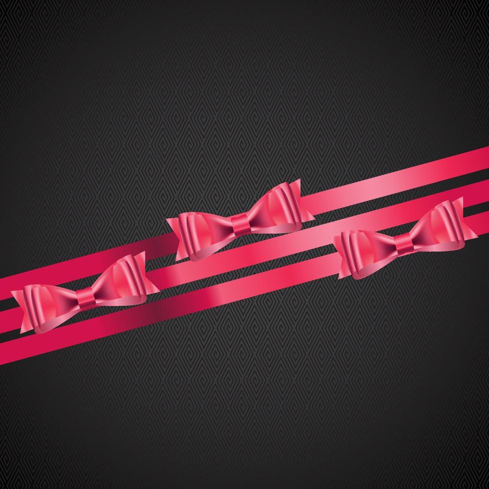 abstrakt bakgrund med rött presentband. vektor illustration