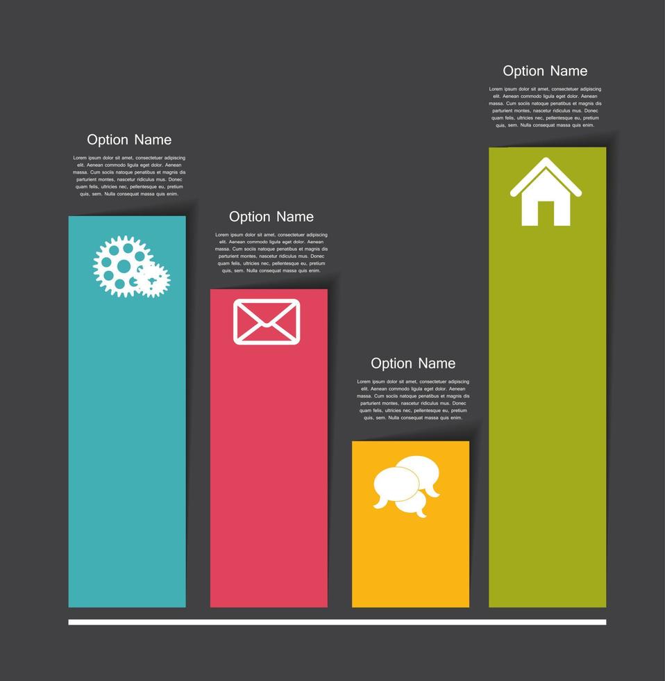 Infografik-Vorlagen für Business-Vektor-Illustration. vektor