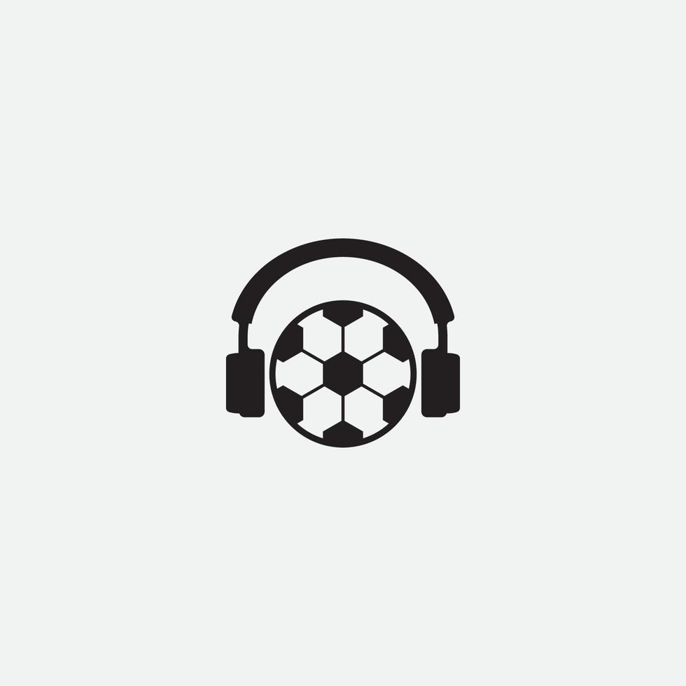 fotboll podcast design vektor