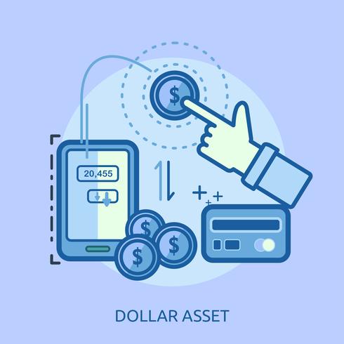 Yen Asset Konceptuell illustration Design vektor