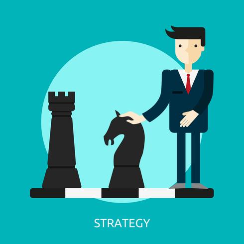 Strategi Konceptuell illustration Design vektor