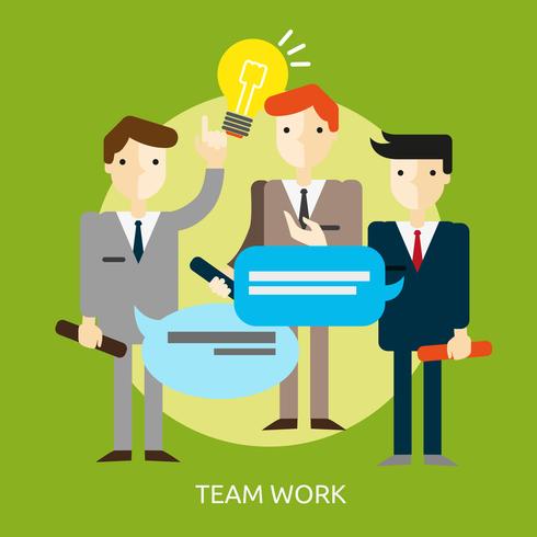 Team Work konzeptionelle Illustration Design vektor