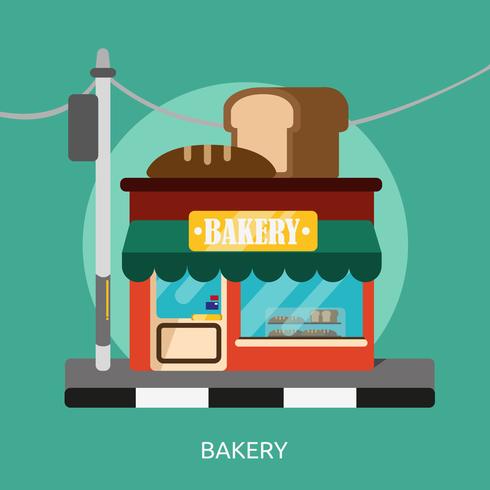 Bäckerei konzeptionelle Illustration Design vektor