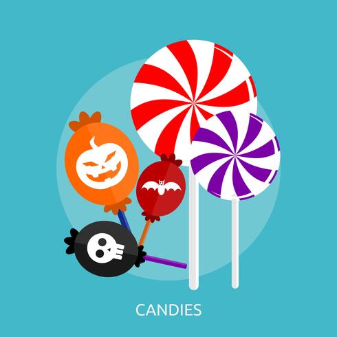 Süßigkeiten konzeptionelle Illustration Design vektor