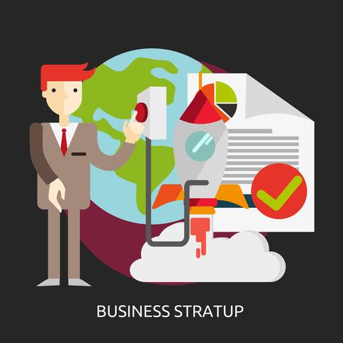 Business Startup Konceptuell illustration Design vektor