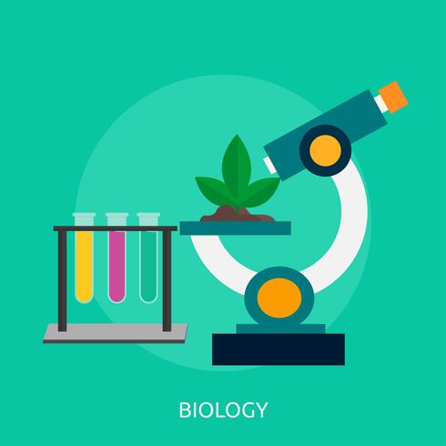 Konzeptionelle Darstellung der Biologie vektor