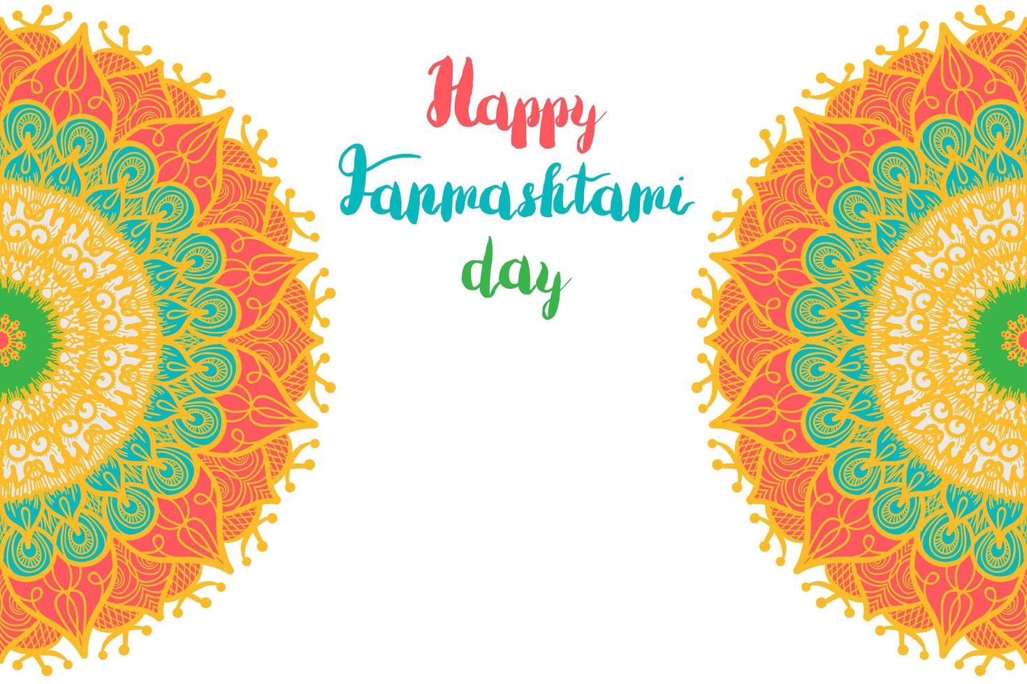 Happy Janmashtami Day Banner vektor