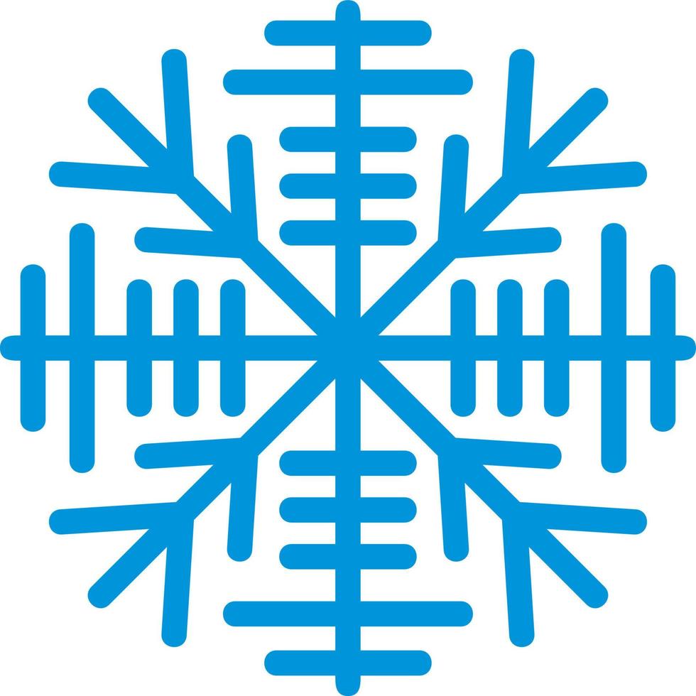 Schneeflocke blaues Symbol vektor