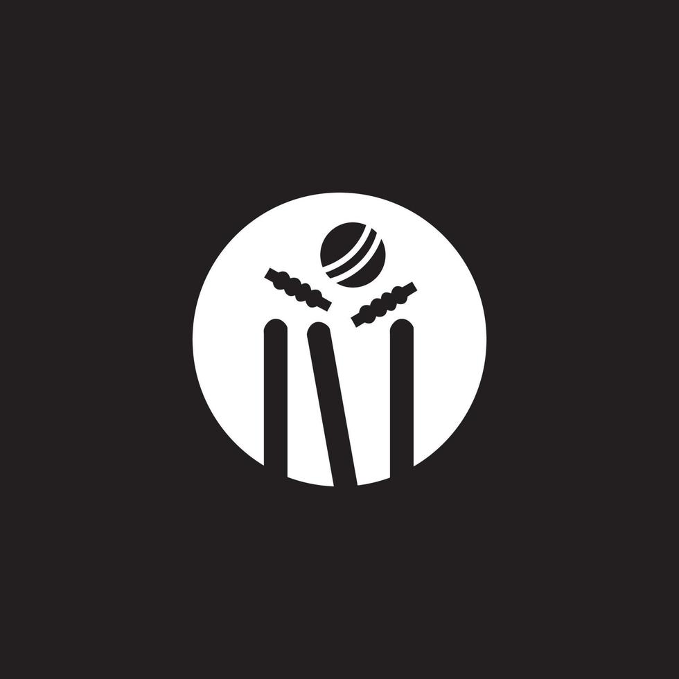cricket wickets fet abstrakt märke bildemblem logotyp symbol ikonisk kreativ modern minimal redigerbar i vektorformat vektor