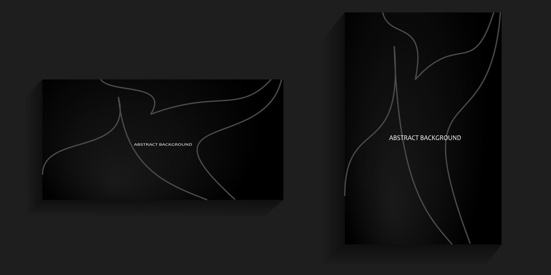 dunkler Hintergrund mit abstrakten grauen Linien für Banner, Social-Media-Hintergründe, Kartenhintergründe vektor