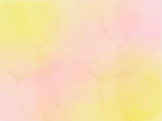 vattenfärg gul och rosa ombre abstrakt bakgrund vektor