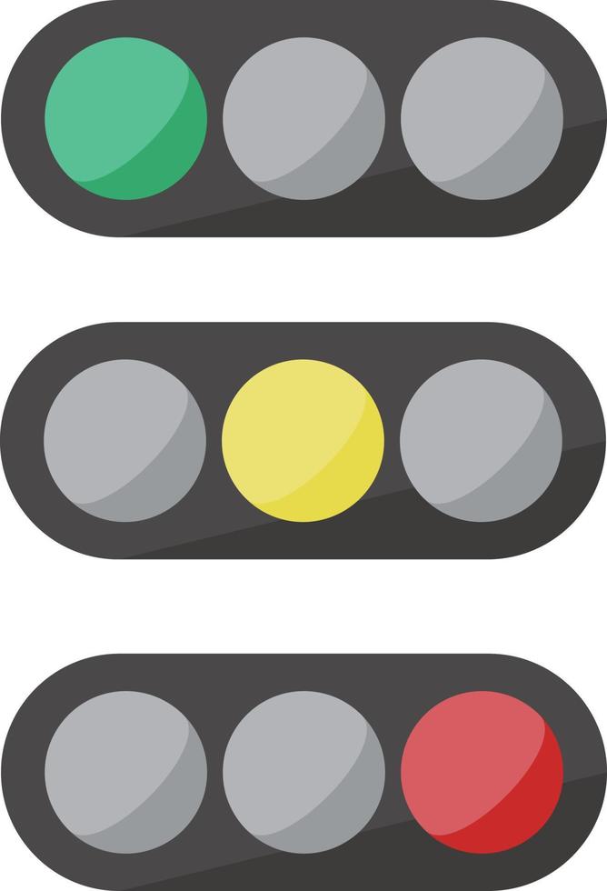 vektor illustration av ett trafikljus.